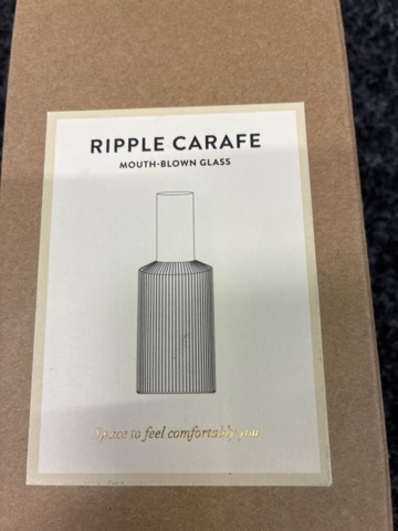 1505204-6 Ripple-karaff Ferm Living & Whiskyprovarglas Alloro
