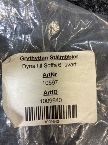 1505208-6 Dyna till soffa, Grythyttan stålmöbler