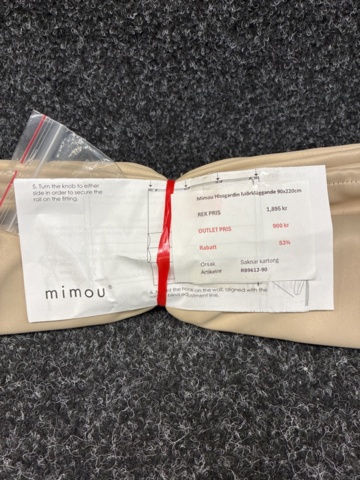 1505227-2 Hissgardin mörkläggande Mimou 90*220 cm