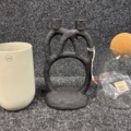 1505241-1 Ljusstake, kruka & förvaringsburk i glas