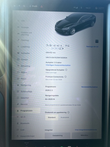 1351419-33 Tesla Model S 100D, 525hk -2019