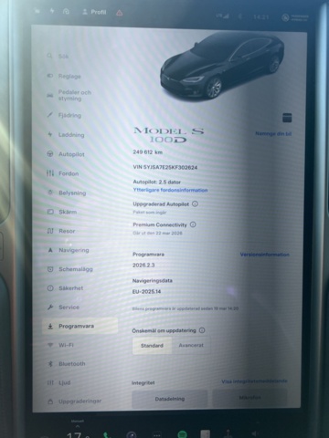 1351419-34 Tesla Model S 100D, 525hk -2019