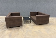 1505468 2 garden sofas & table, Mellby & Garden
