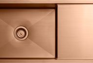 1498274 Sink – Tapwell, TA8140, 700x400 mm, PVD Copper, with drain
