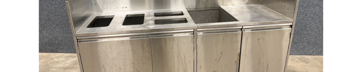 Bild som representerar auktionen - Återbruk av rostfria arbetsbänkar & barkylar