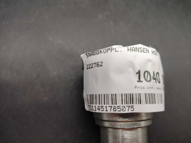 1491993-5 Hydrauliska snabbkopplingar, 4 st - Hansen, 1/2", hona, skyddslock