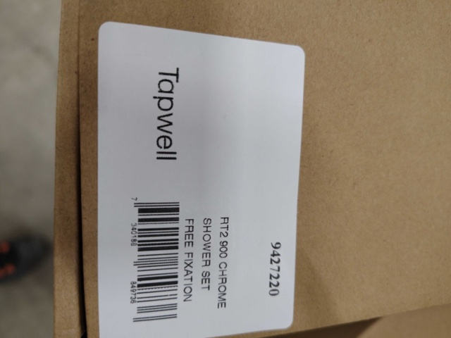 1506197-5 Duschset, 6 st – Tapwell RT2 900, Krom, Round T, free fixation