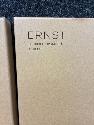 1505217-5 2 st Bestickset Ernst, borstat stål 16 delar