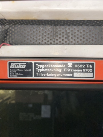 1503888-17 Minitraktor med plog - Hako Hakotrac 3800 D (Reparationsobjekt)