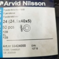 1480243-4 Fjäderbrickor, 12 lådor - Arvid Nilsson, 24,5x40x5 mm, DIN 127 B, för inomhusbruk