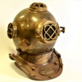 1506851-1 Diving Helmet Replica Brass - US Navy Mark V