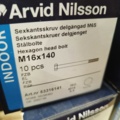 1480255-4 Sexkantskruv M16x140, 10 st lådor - Arvid Nilsson