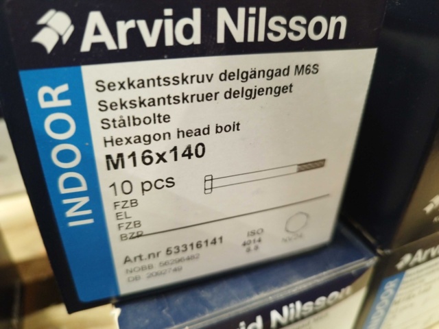 1480255-4 Sexkantskruv M16x140, 10 st lådor - Arvid Nilsson