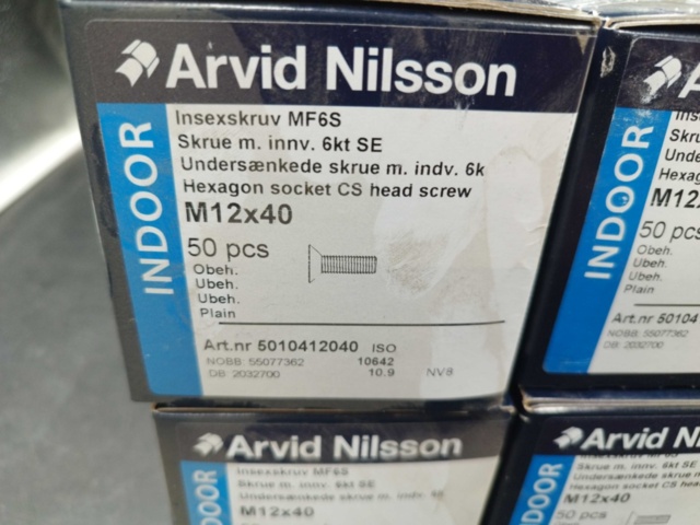 1480258-4 Insexskruv M12x40, 10 st lådor - Arvid Nilsson
