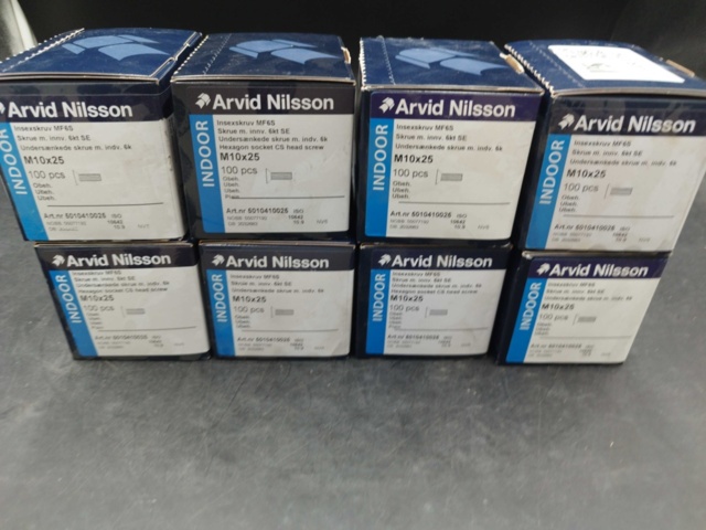 1480262-2 Insexskruv M10x25, 8 st lådor - Arvid Nilsson