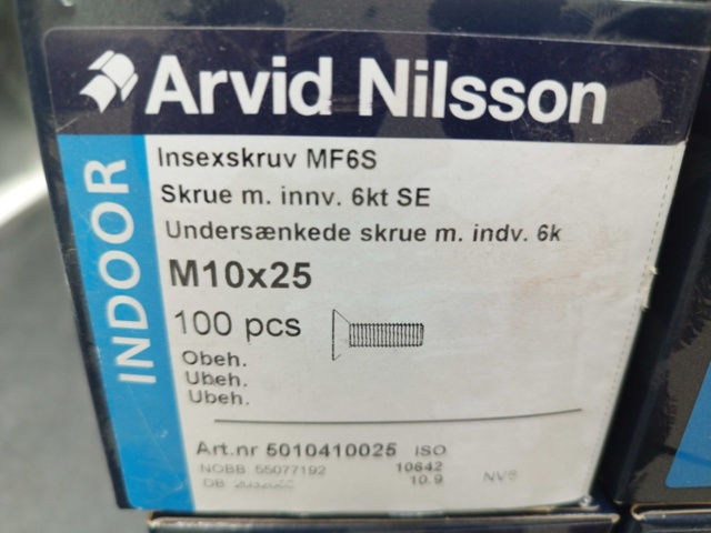 1480267-4 Allen screw M10x25, 8 boxes - Arvid Nilsson