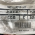 1506854-9 Trimethylolpropane flakes, Flexible hose, Plastic container, French door
