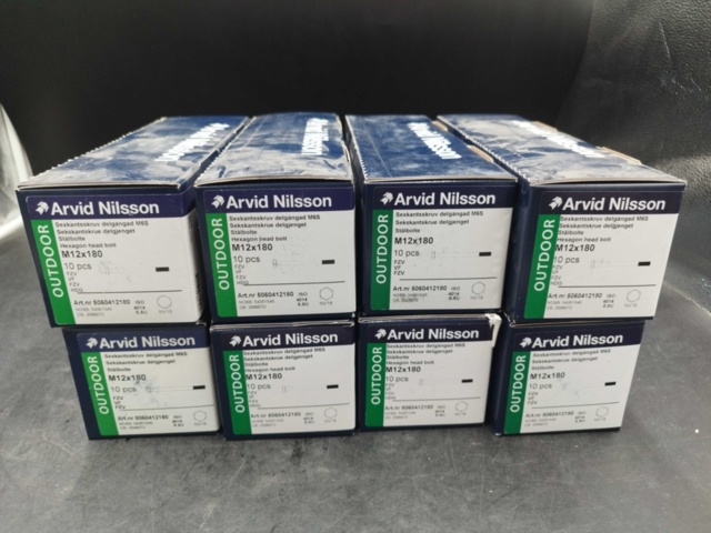 1480288-2 Hexagon screw M12x180, 8 boxes - Arvid Nilsson
