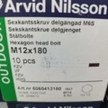 1480288-3 Hexagon screw M12x180, 8 boxes - Arvid Nilsson