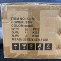 1507385-5 15 stycken ledarmaturer 36W, 6500K