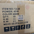 1507433-5 30 stycken ledarmaturer 45W, 6500K