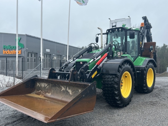 1503916-1 Traktorgrävare Huddig 1260C med tiltrotator + redskap
