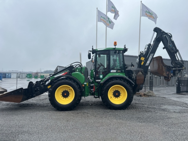 1503916-2 Traktorgrävare Huddig 1260C med tiltrotator + redskap