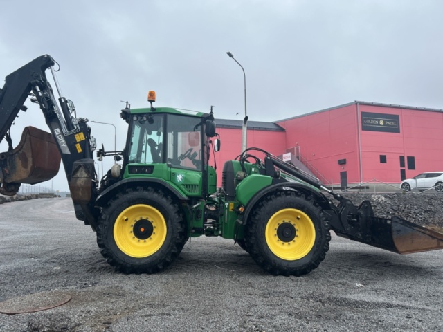 1503916-6 Traktorgrävare Huddig 1260C med tiltrotator + redskap