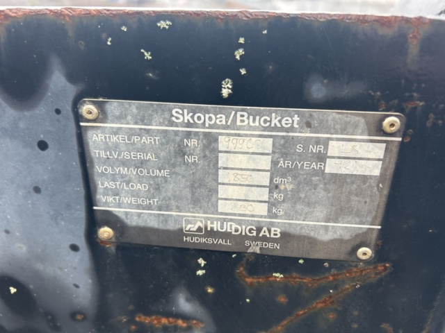 1503916-113 Traktorgrävare Huddig 1260C med tiltrotator + redskap