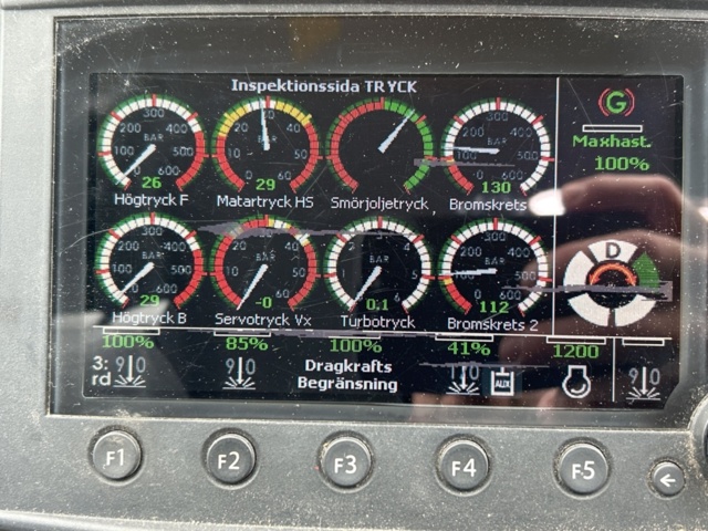 1503916-16 Traktorgrävare Huddig 1260C med tiltrotator + redskap