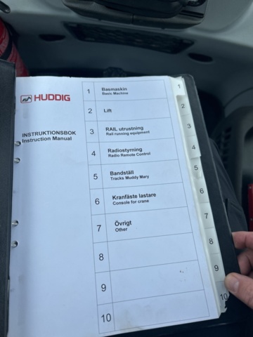 1503916-40 Traktorgrävare Huddig 1260C med tiltrotator + redskap