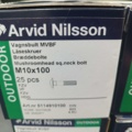 1506964-3 Vagnsbult M10x100, 8 st lådor - Arvid Nilsson