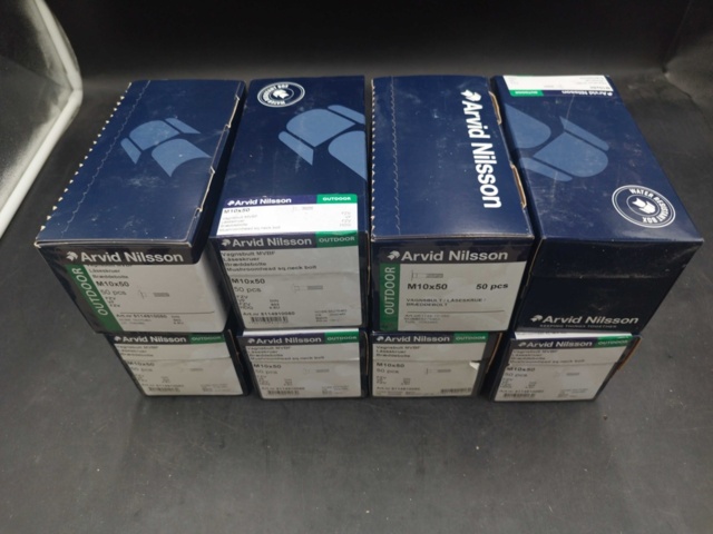 1507705-2 Carriage bolt M10x50, 8 boxes - Arvid Nilsson