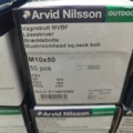 1507709-3 Carriage bolt M10x50, 8 boxes - Arvid Nilsson