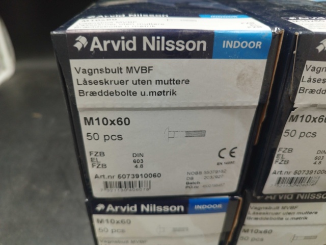 1507976-3 Vagnsbult M10x60 6 st lådor - Arvid Nilsson