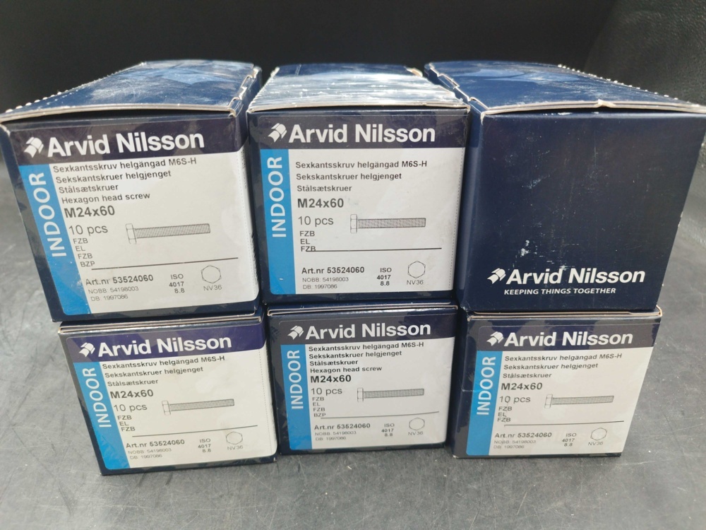 1508147-2 Hexagon screw M24x60 6 boxes - Arvid Nilsson