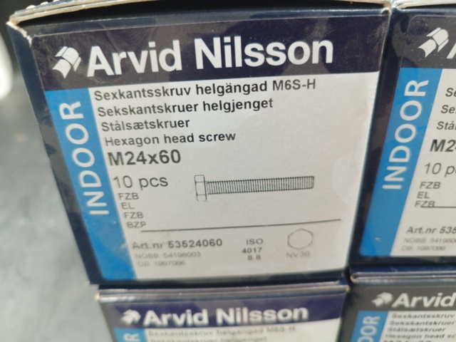 1508149-3 Sexkantskruv M24x60 6 st lådor - Arvid Nilsson