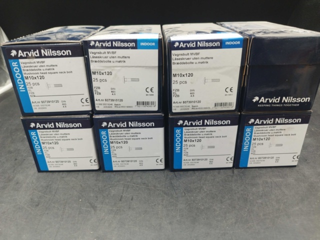 1508158-2 Carriage bolt M10x120 8 boxes - Arvid Nilsson