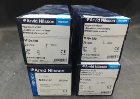 Carriage bolt M10x180 4 boxes - Arvid Nilsson