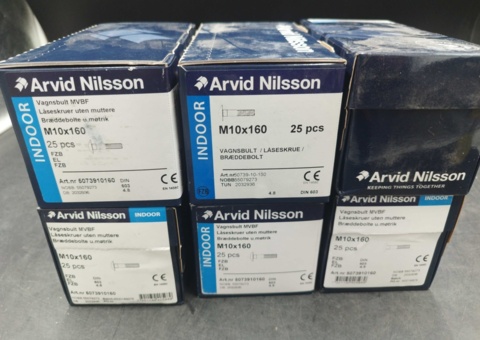 Vagnsbult M10x160 6 st lådor - Arvid Nilsson