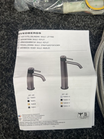 1506979-8 Sink mixer Svedbergs Skule light-duty, chrome