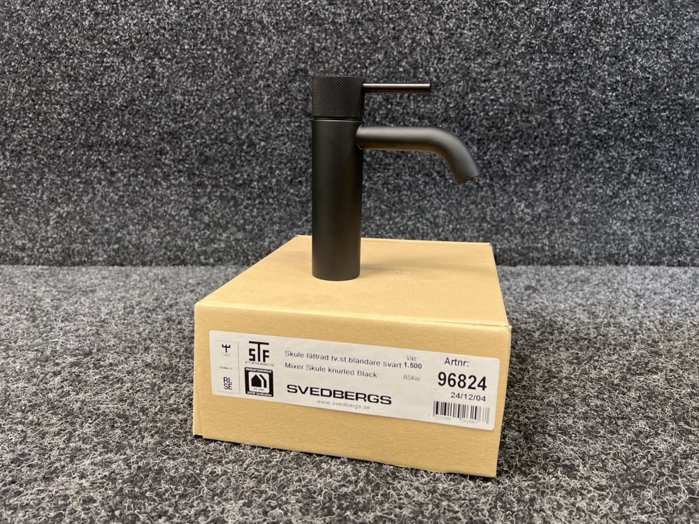 1506989-2 Sink mixer Svedbergs Skule light-duty, black