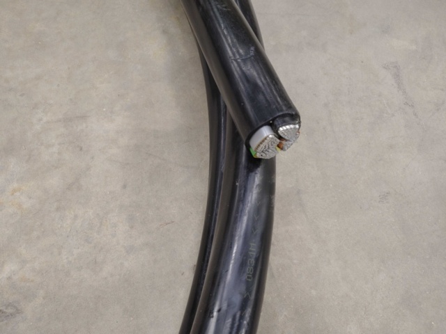 1508094-2 Installationskabel ca 6 m, Aluminium 240 mm²