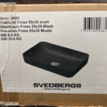 1507295-3 Tvättställ Svedbergs Fross 55x35 svart