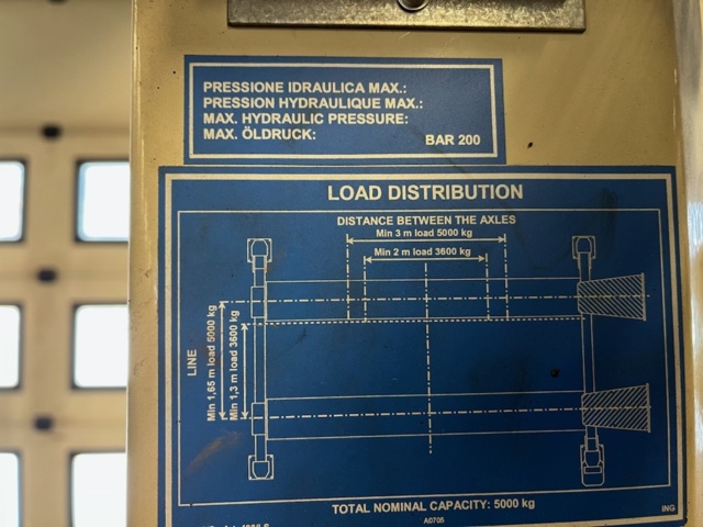 1508375-19 4 pillar lift 5000kg OMCN 403/LS 2009