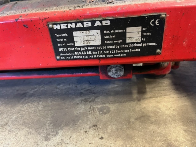 1508375-12 4 pillar lift 5000kg OMCN 403/LS 2009