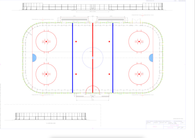1427751-4 Hockey frame with accessories - DACO 30x60 m