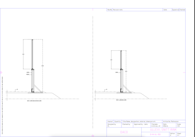 1427751-5 Hockey frame with accessories - DACO 30x60 m