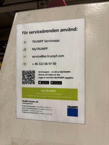 1475185-15 Laserskäranläggning - TRUMPF TruMatic L 3050 -2006