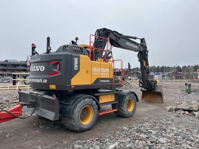 1277286-5 Hjulgrävare med vagn, tiltrotator och redskap - Volvo EW160E -2020